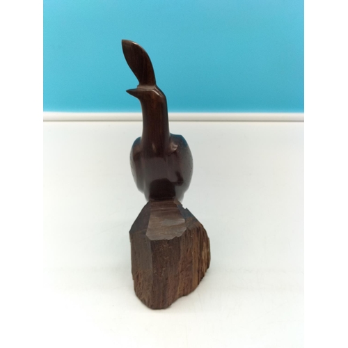 160E - African Art Figure of a Bird. 23cm high x 8cm.