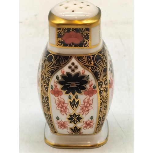 114 - Royal Crown Derby 10cm Pepper Pot.