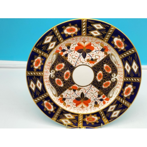 155 - 3 x  Imari Hand Painted 25.5cm Diameter Dinner Plates. Printed with Retailers Mark 'Sandbach& Co, Ki... 