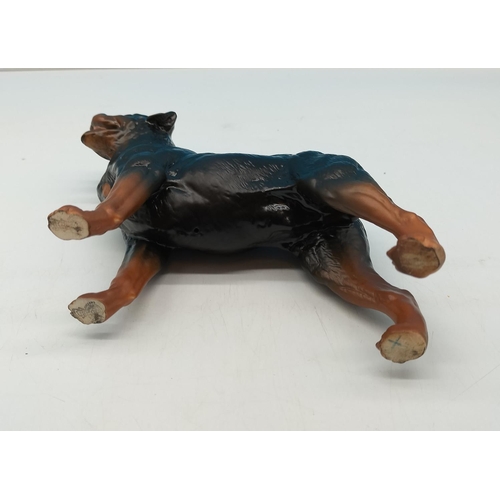 237 - Royal Doulton Matt Figure of a Rottweiler. 15cm high, 17cm long.