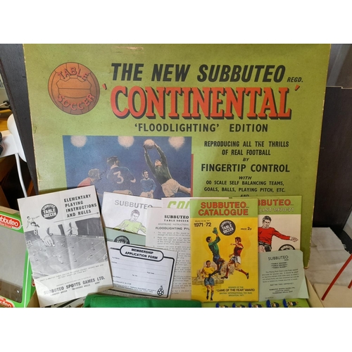 264 - Boxed Vintage Subbuteo Continental 'Floodlighting' Edition Soccer Set.