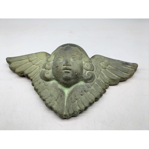 283 - Gargoyles Studio Gothic Terracotta Wall Plaque. 29cm x 14cm.