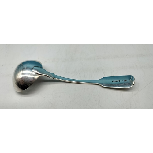 3 - Silver Hallmarked (London) Ladle. 72 Grams. 18cm Long.