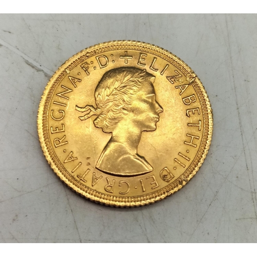 31 - 1968 Queen Elizabeth II Gold Full Sovereign