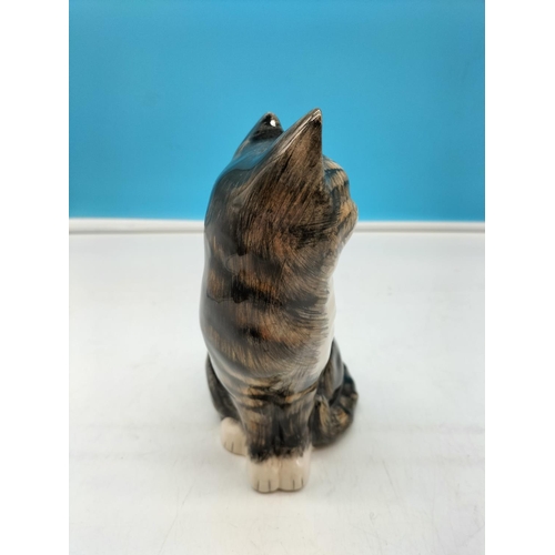 394 - Babbacombe Pottery 22cm Figure of a Cat.