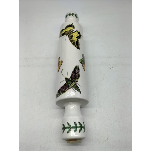 426 - Vintage Portmeirion 36cm Rolling Pin 'Artotis Grandflora, African Daisy'.