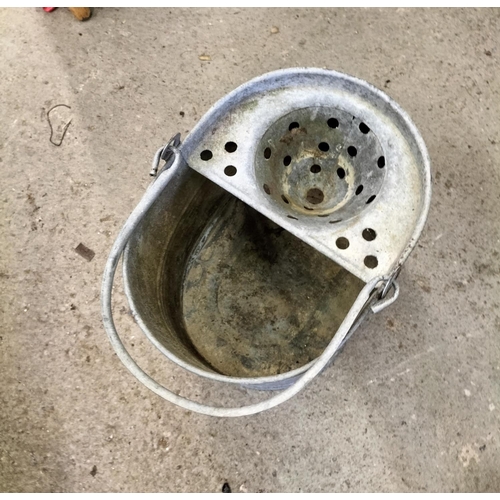 482 - Galvanised Mop Bucket. Collection Only.