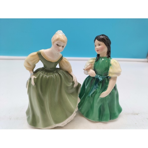 491 - Royal Doulton Lady Figures (3) - 'Debbie' HN 2385, 'Francine' HN2422 plus 2nds Quality 'Fair Maiden'... 