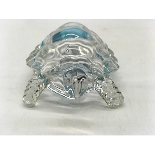 52 - Glass Model of a Tortoise. 19cm Long.