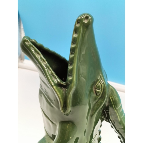 53 - Rare Wade 'Crocodile' Gluggle Jug. 29cm Tall