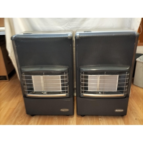 597 - Calor Gas Heaters (2) W/O. Require Gas Bottles. 70cm High, 42cm x 28cm. Collection Only.