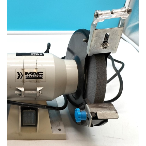 66 - Macallister Bench Grinder 150mm, 240 volt/150 watt.