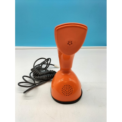 669 - Retro Ericsson LM Cobra Phone. Made in Sweden. 21cm Tall.