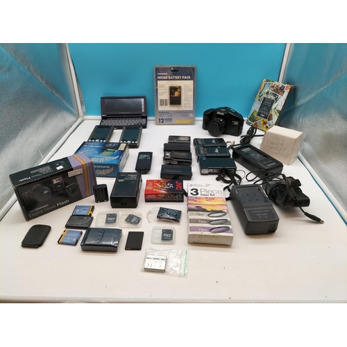 686 - Collection of Cameras, Video Cameras, Chargers, Batteries, etc.