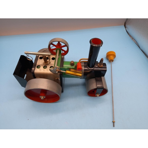 82 - Boxed Mamod Model S.R. 1a Steam Roller Engine. Lovely Condition.