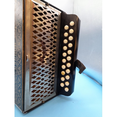 163 - Vintage Early 20th Century Hohner Accordion. Lovely Condition.