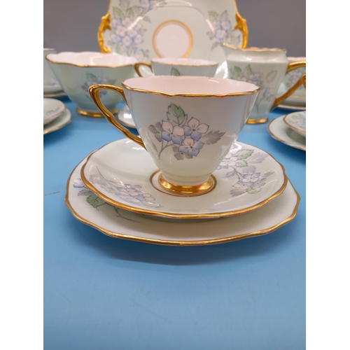 223 - Royal Stafford 21 Piece Part Tea Set in a Floral Pattern.