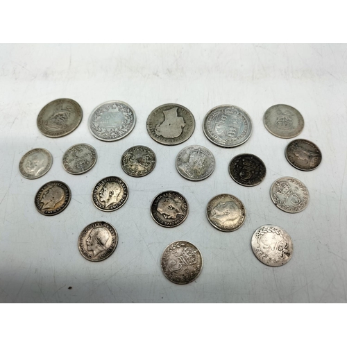 313 - Pre 1920 British 925 Silver Coins. 44 grams.