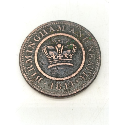 315 - Crown Copper Company 1811 One Penny Token