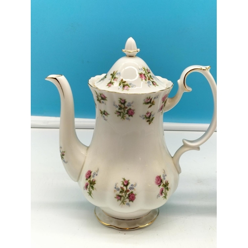 418 - Royal Albert Coffee Pots (2) - ''Winsome' (1st Quality) plus 'Old Country Roses' (2nd Quality).