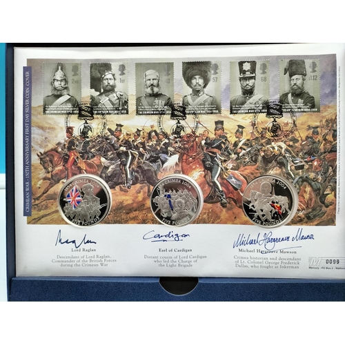 533 - Westminster Mint 3 x Fine Silver Coins in Presentation Pack with First Day Cover Stamps to Commemora... 