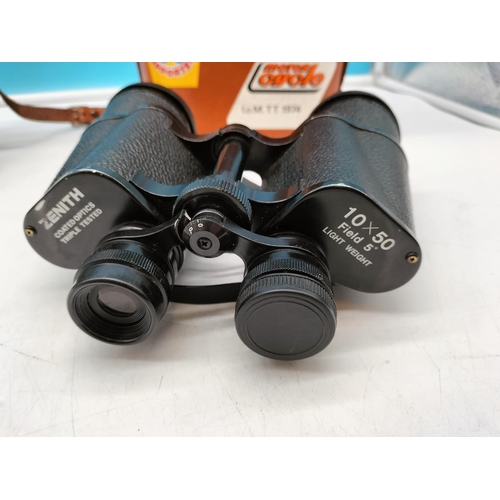 563 - 2 Pairs of Binoculars - Zenith & Ventora.