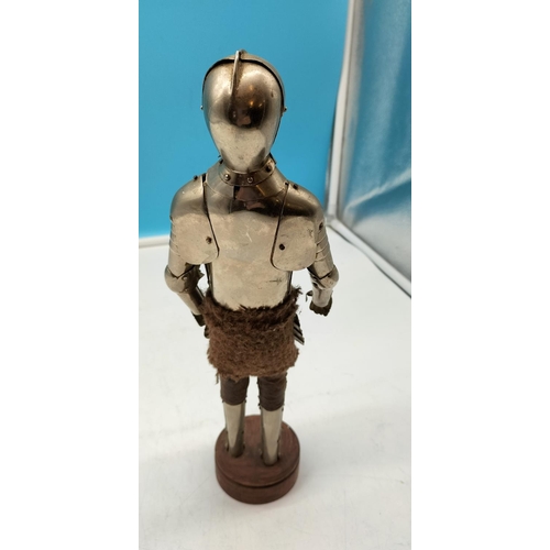 98 - Figure of a Medieval Knight. 32cm Tall.