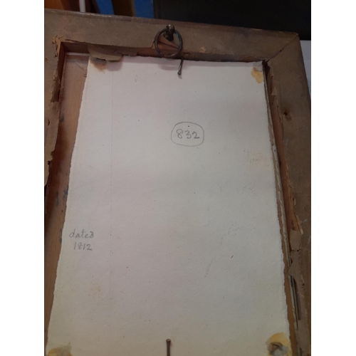 55A - Framed 19th Century Pencil Portrait of a Georgian Gentleman, possibly Sir Arthur Wellesley Duke of W... 