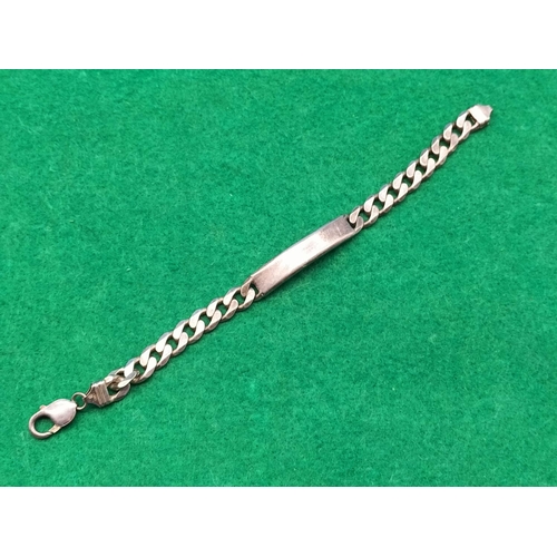 71 - 925 Silver Identity Bracelet 33g
