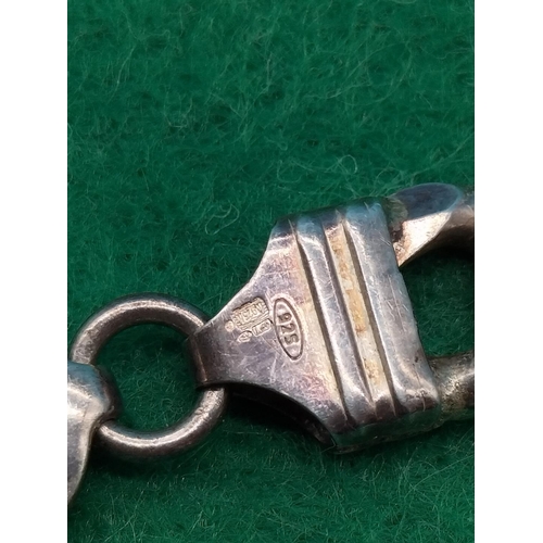 71 - 925 Silver Identity Bracelet 33g