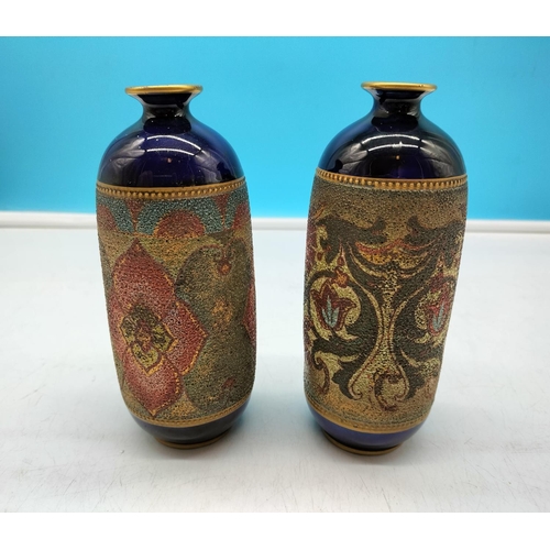 81 - 1873-1903 Edge Malkin 16cm Vases (2).
