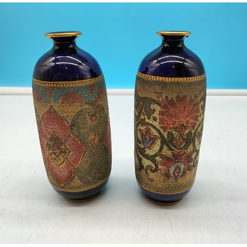 81 - 1873-1903 Edge Malkin 16cm Vases (2).