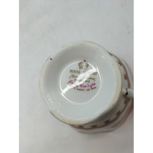 82 - Royal Albert Cups (9) in the 'Lady Carlyle' Pattern. Seconds.