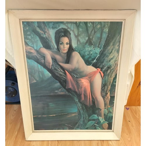 83 - Framed Print 'Woodland Goddess' by J.H.Lynch. 89cm x 71cm. Collection Only