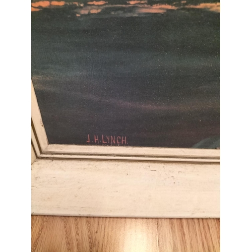 83 - Framed Print 'Woodland Goddess' by J.H.Lynch. 89cm x 71cm. Collection Only