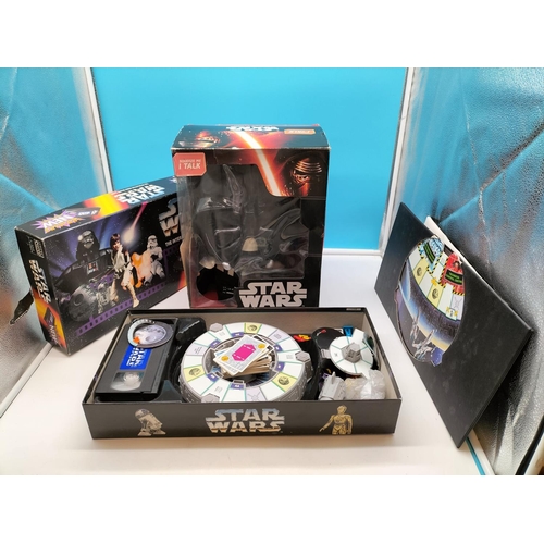 14 - Star Wars Interactive Video Board Game plus Boxed Disney Talking Plush Star Wars Darth Vader Figure.... 