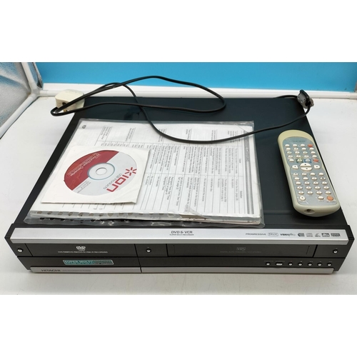 250A - Hitachi DV-RV8500E DVD/VHS/VCR Player, Multi Recorder. To Copy VHS to DVD.