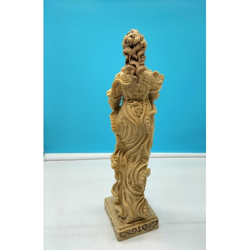 29 - Italian Alabaster 48cm Figure of a Young Woman.