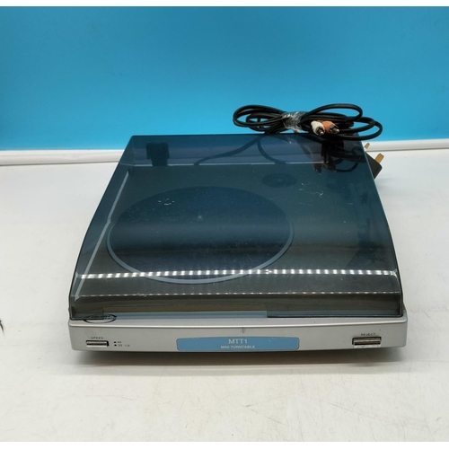 73 - (494) - Bush MTT1 Mini Turntable. Untested (Please bid generously proceeds going to charity)