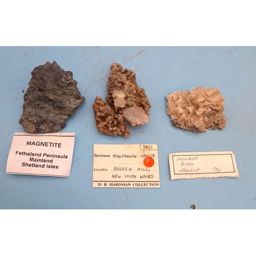 124 - (754) - Collection of 6 Minerals to include Olivine, Pyromorphite, Dolomite, Manganoan Calcite and M... 