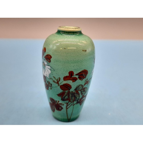 26 - (190) - Japanese 19th Century Hand Painted Miniature 6cm Vase.