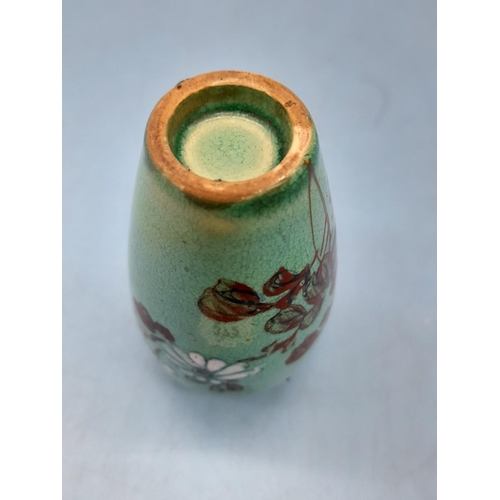 26 - (190) - Japanese 19th Century Hand Painted Miniature 6cm Vase.