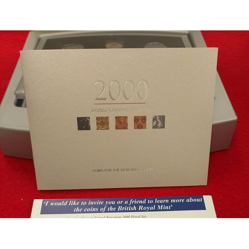 109 - 2000 Royal Mint Executive UK Millennium Proof Coin Collection in Presentation Case