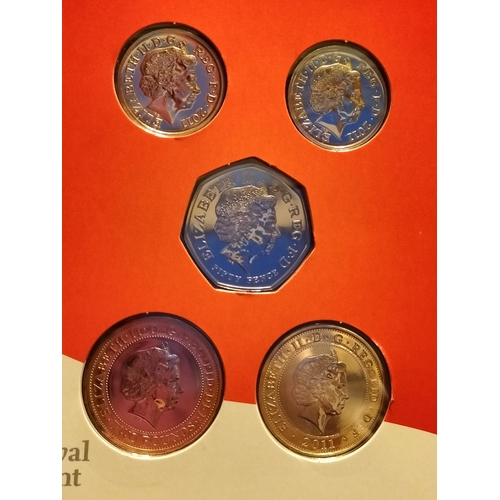 126 - 2011 Royal Mint UK Commemorative Coin Collection to Incl. Cardiff & Edinburgh One Pound Coins Only R... 