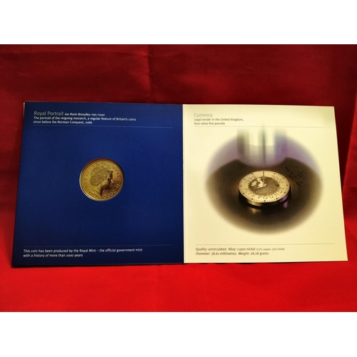 127 - 2000 Royal Mint UK Special Edition 'Minted At The Dome' Five Pound Millennium Coin in Presentation F... 