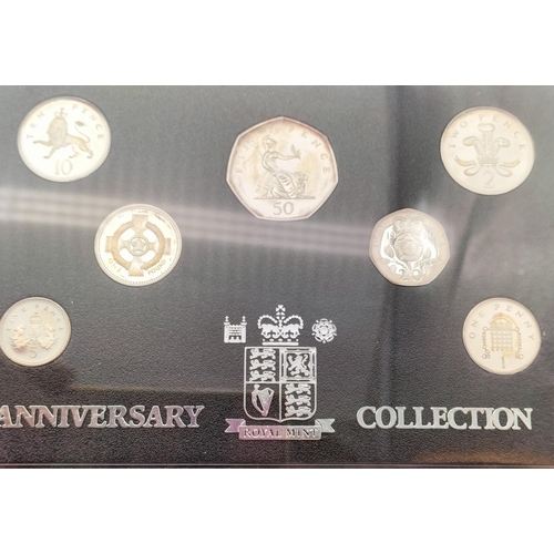 13 - 1996 Royal Mint United Kingdom Silver Anniversary Collection Proof Set With COA & Presentation Case.... 