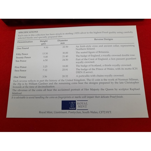 13 - 1996 Royal Mint United Kingdom Silver Anniversary Collection Proof Set With COA & Presentation Case.... 