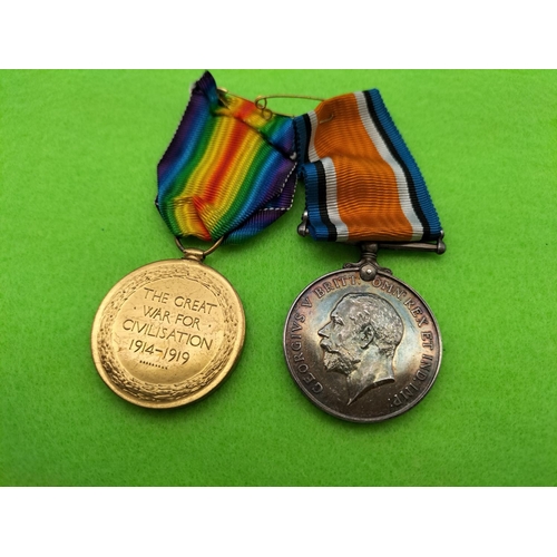 142 - Two WWI Medals War & Victory DVR W.T. Howfield RA No 111694