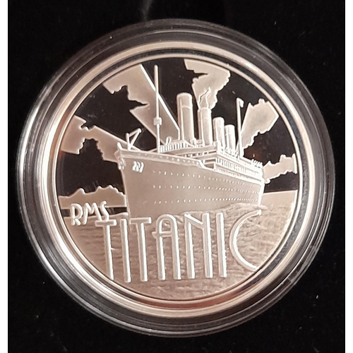 40 - Silver Proof RMS Titanic Commemorative Medal in Presentation Box Limited Edition of 25,000