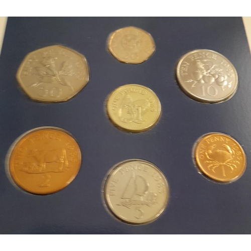 43 - 4 x Uncirculated Coin Sets to Incl. Guernsey, Vanuatu, States of Jersey & Swaziland Plus Minting of ... 